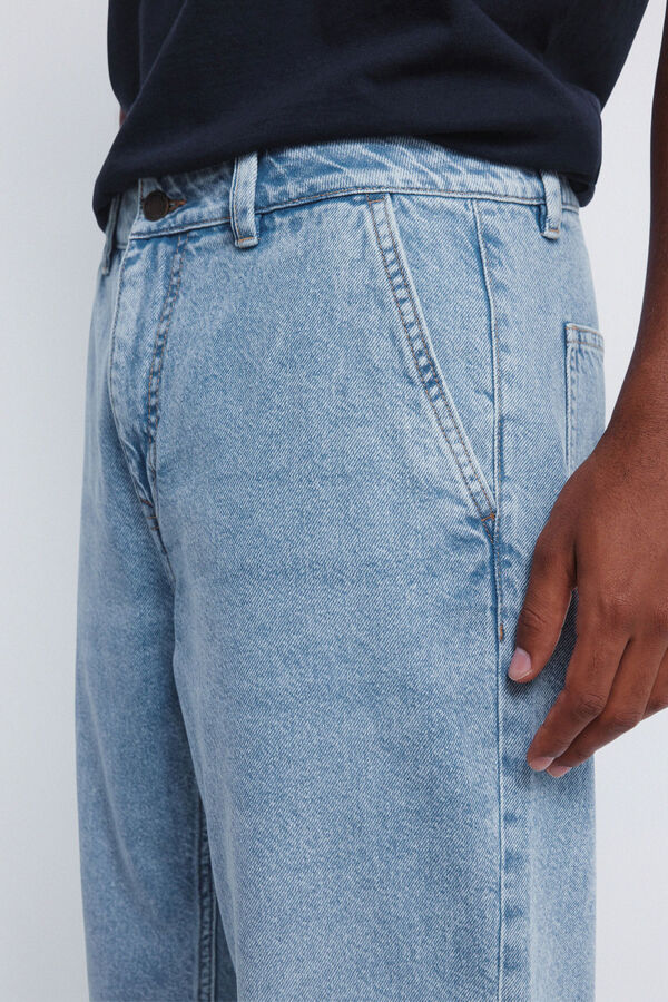 Springfield Cal&ccedil;a jeans cal&ccedil;as chino lavada azul