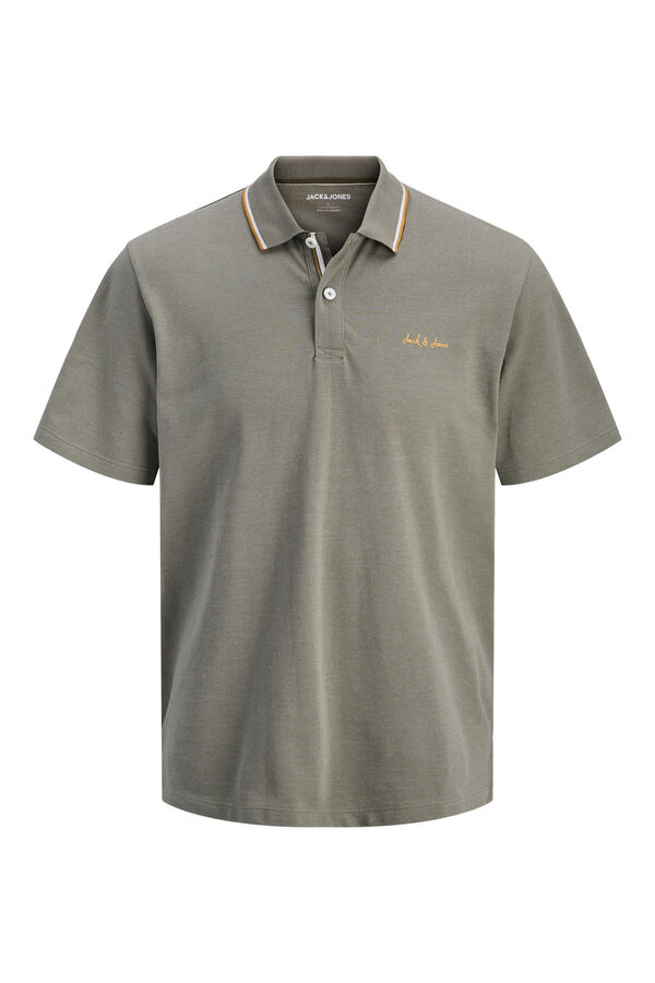 Jack & Jones Polo em piqu&eacute; com logo estampado
