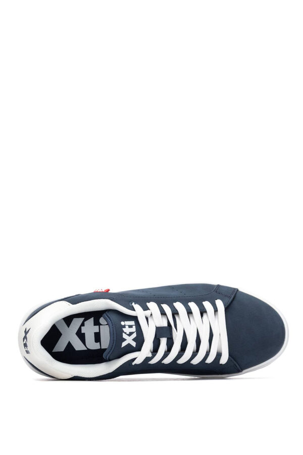 XTI Sapatilha casual com atacadores azul