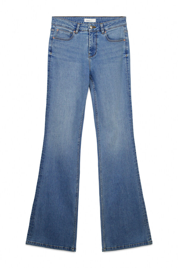 Springfield Jeans cintura m&eacute;dia flare  azul