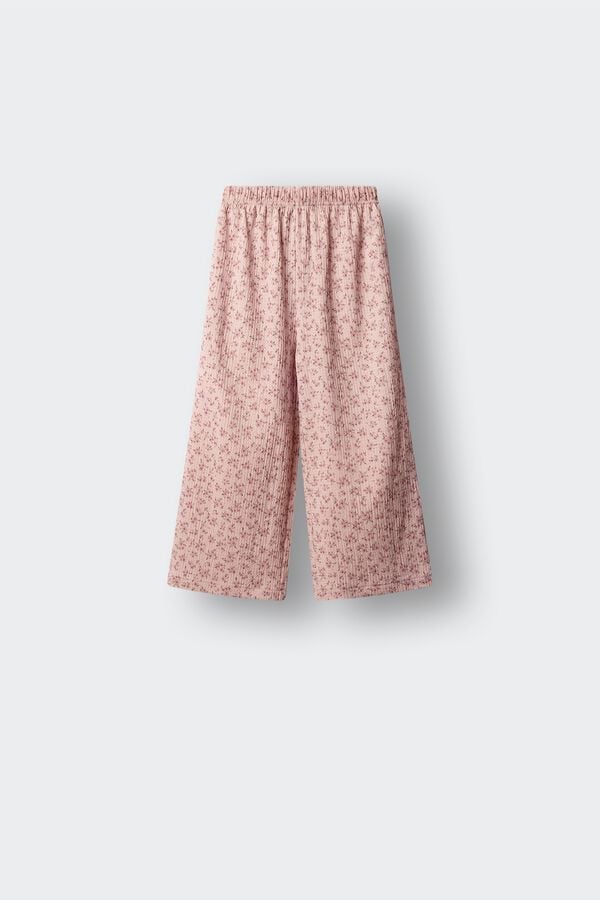 Springfield Kids Cal&ccedil;as culotte de flores para menina rosa