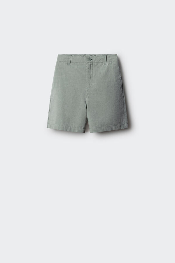 Springfield Kids Bermudas chino aos quadrados para menino verde
