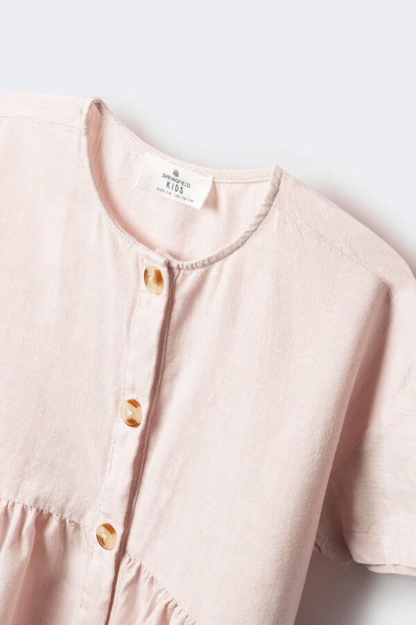 Springfield Kids Vestido manga curta menina rosa