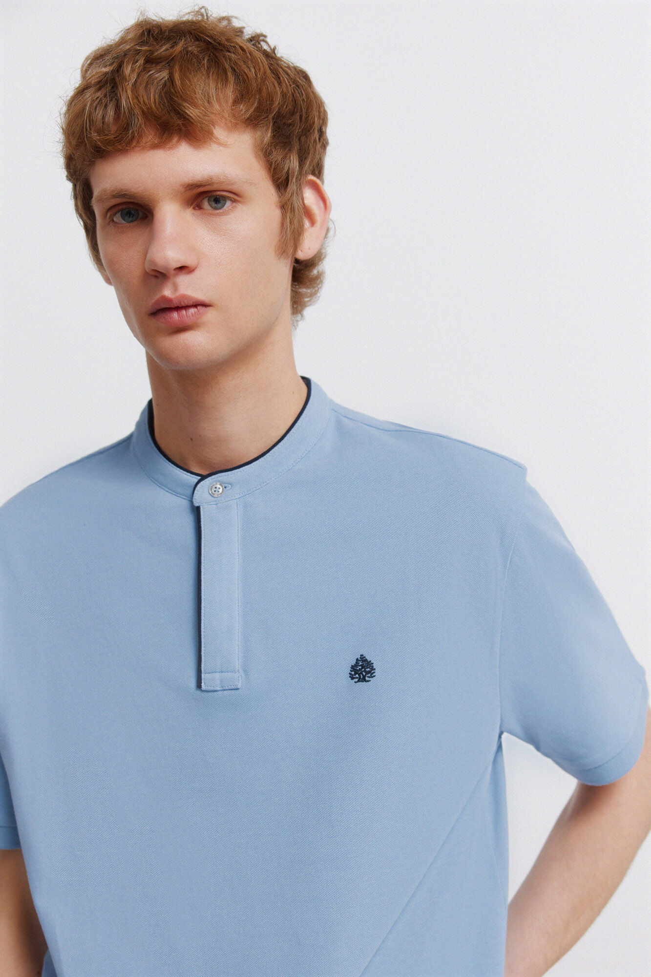 Springfield Polo em piqu&eacute; gola mao slim fit