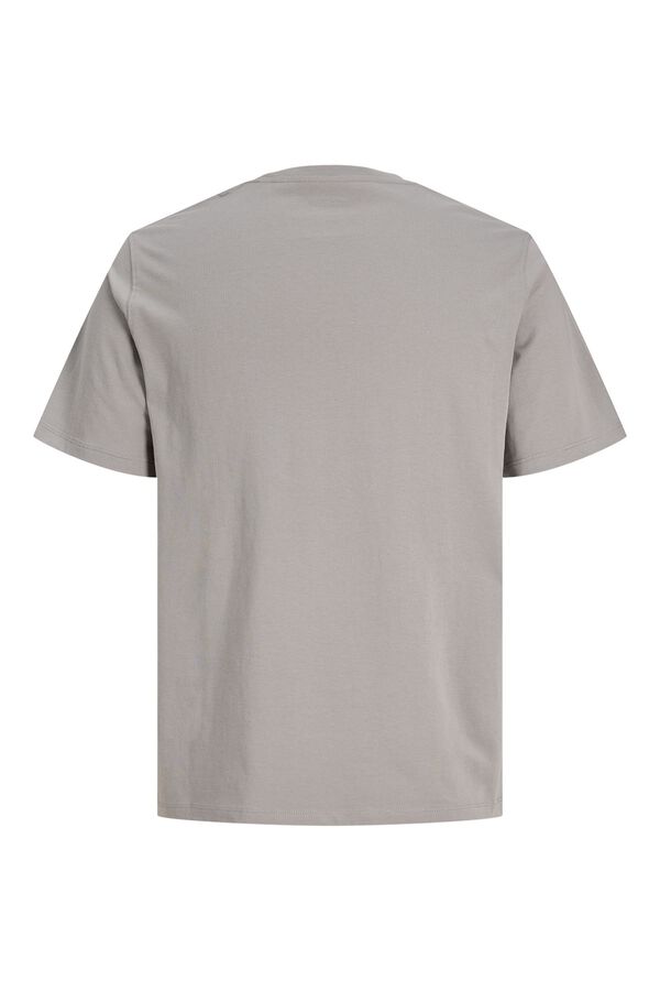 Jack & Jones T-shirt de manga curta com logo cinzento
