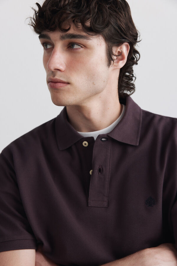 Springfield Polo piqu&eacute; b&aacute;sico Springfield regular fit estampado