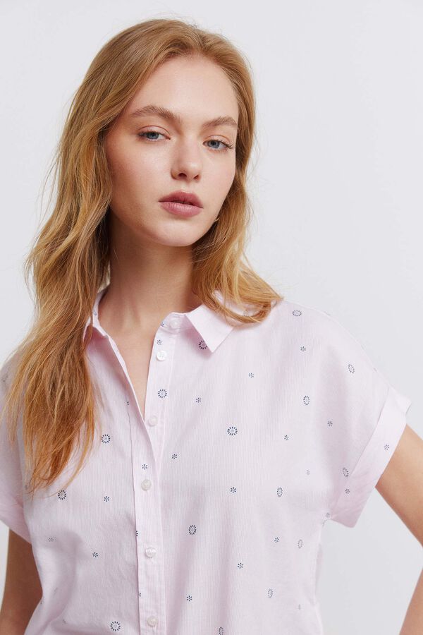 Springfield Camisa b&aacute;sica oxford rosa