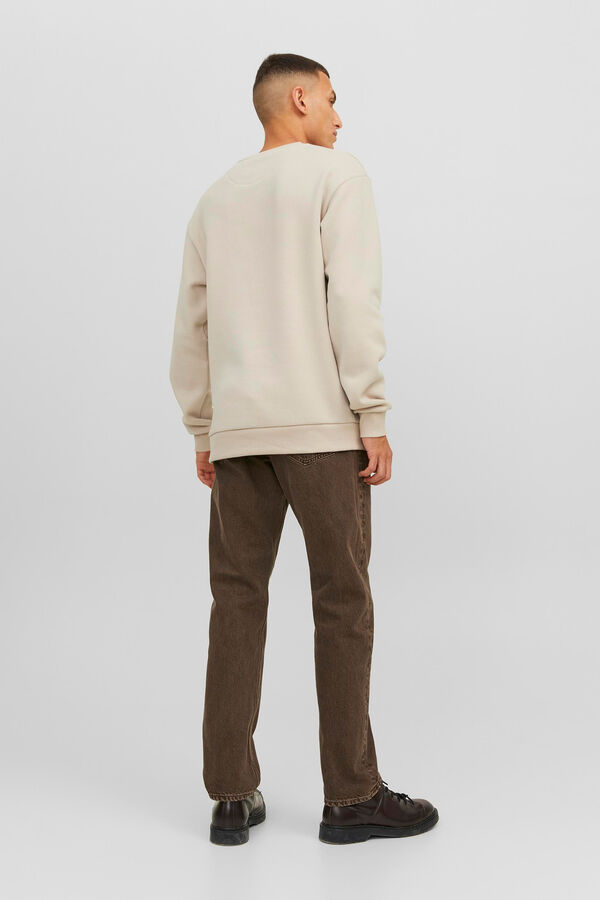 Jack & Jones Sweatshirt liso de regular fit cinzento