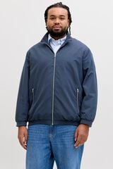 Jack & Jones PLUS high neck bomber jacket blue