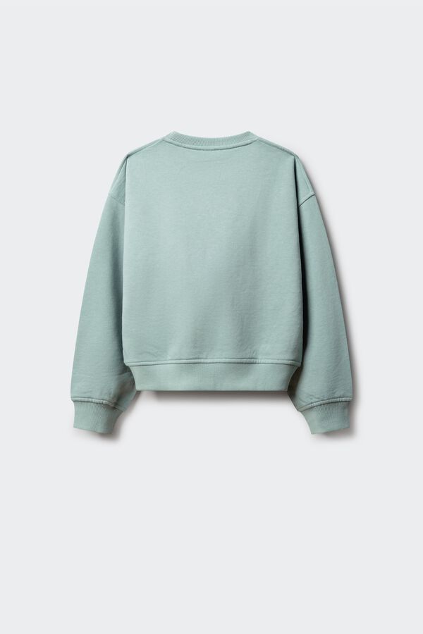 Springfield Kids Sweatshirt de menina com tachas de estrela verde