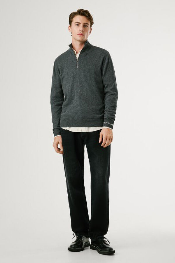 Pepe Jeans Camisola com fecho-éclair Andre cinzento