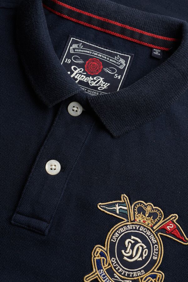 Superdry Polo manga curta com emblema azul