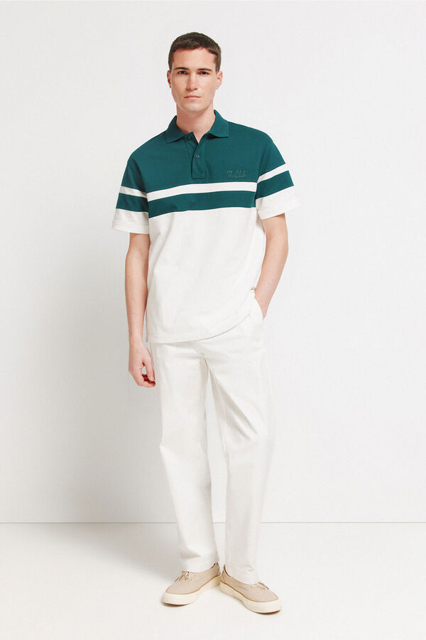 Springfield Polo piqu&eacute; regular fit verde