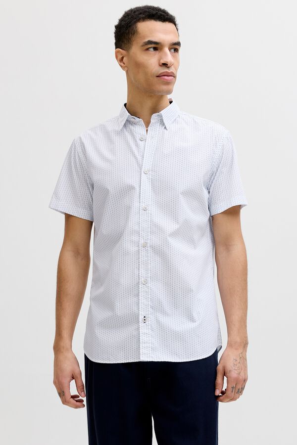 Jack & Jones Camisa slim fit estampada branco