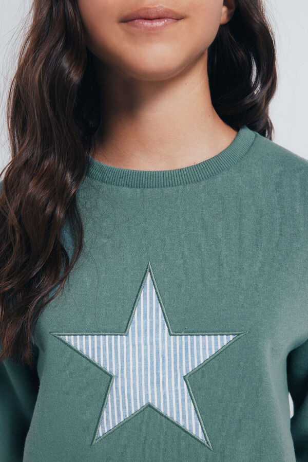Springfield Kids Sweatshirt Estrela Feminino verde
