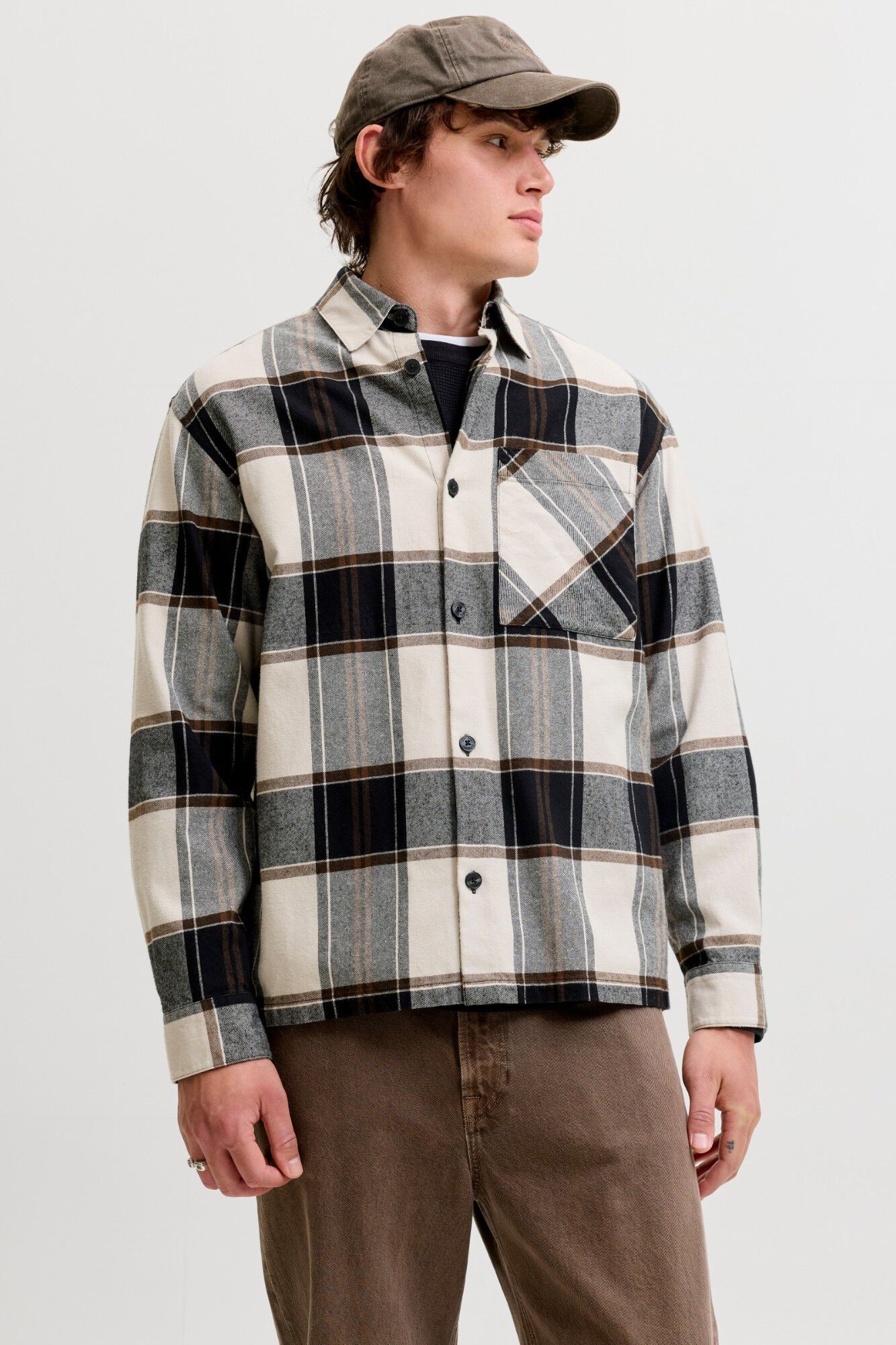 Jack & Jones Sobrecamisa relaxed aos quadrados