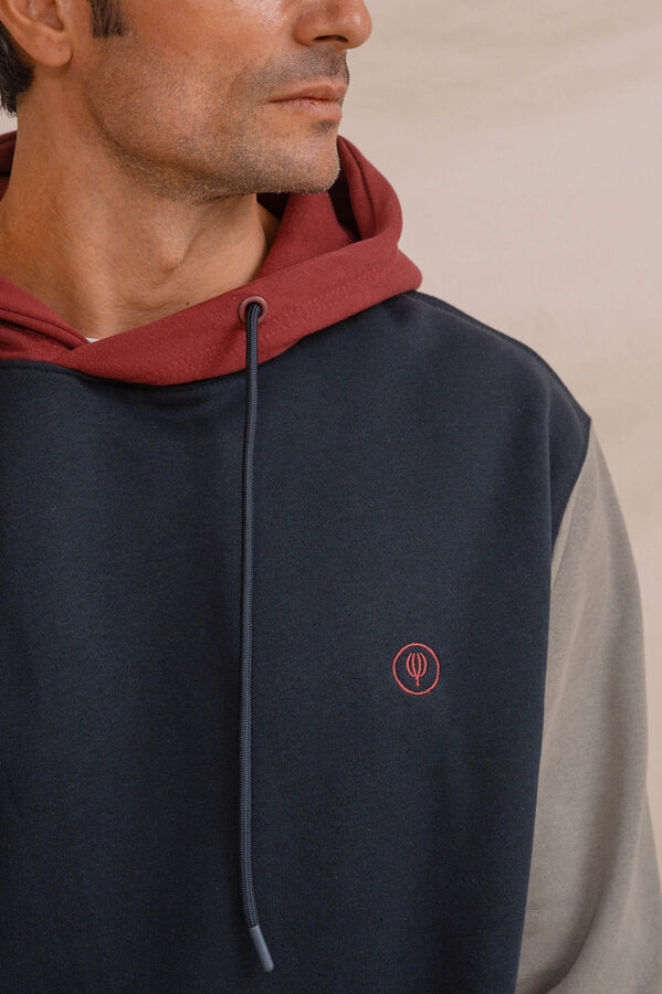 Celopman Moletom Sweatshirt tricolor azul