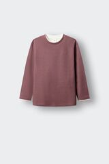Springfield Kids T-shirt de manga comprida b&aacute;sica para crian&ccedil;a vermelho