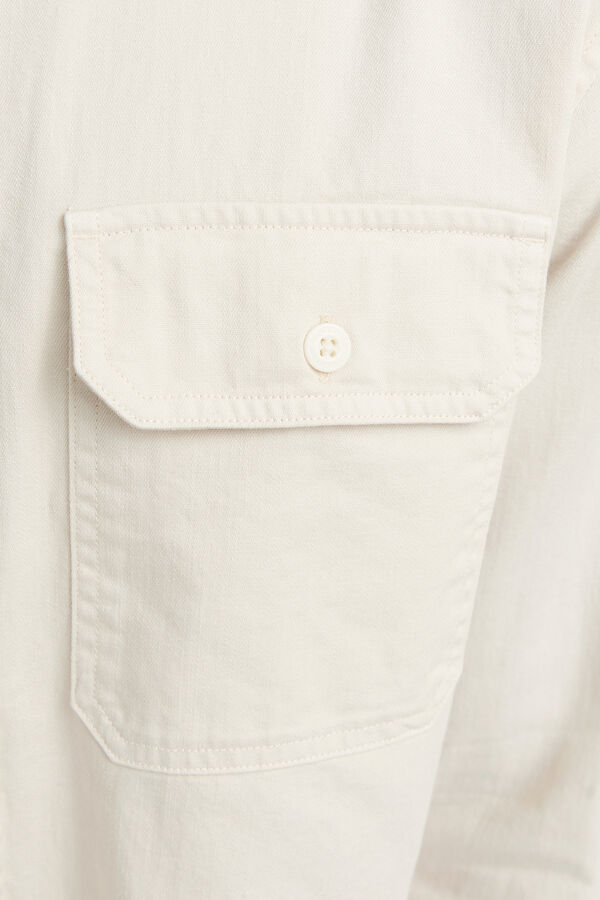 Jack & Jones Camisa estilo sarja cinzento