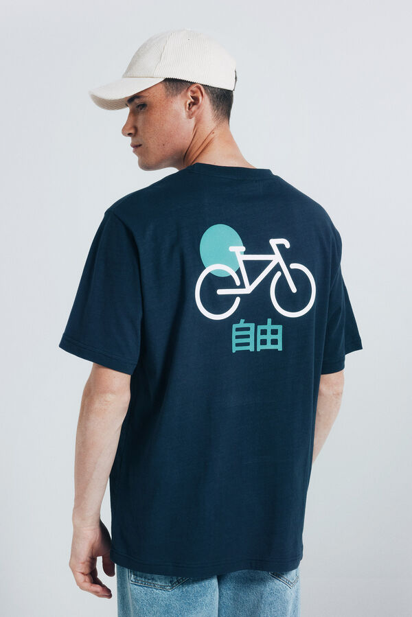 Springfield Japan bike shirt blue