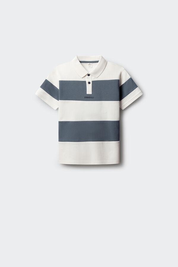 Springfield Kids Polo cortados y cosidos ni&ntilde;o azul
