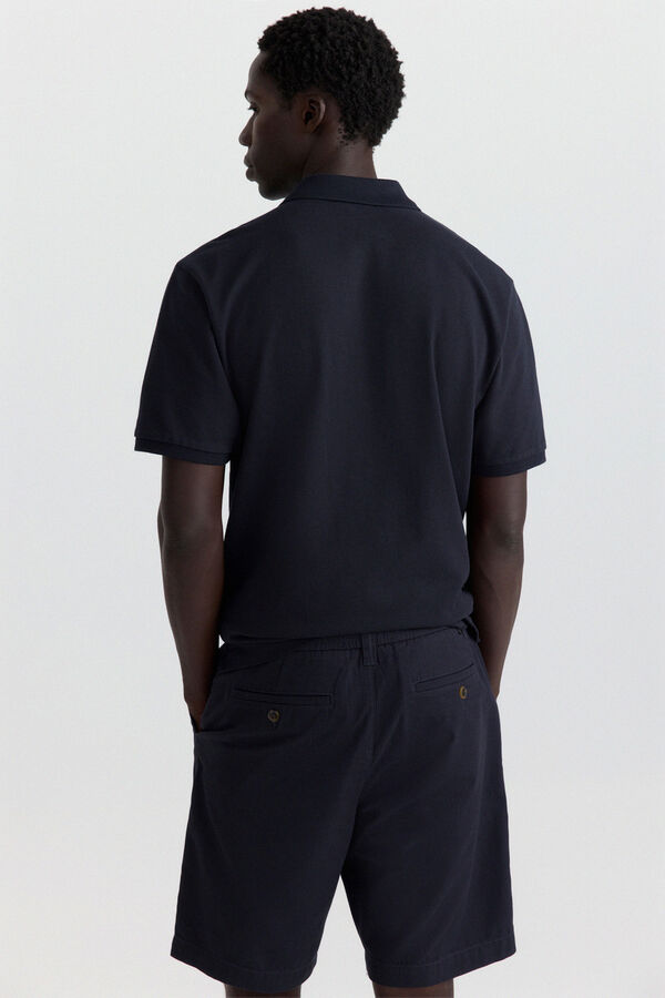 Springfield Polo piqu&eacute; b&aacute;sico Springfield regular fit azul