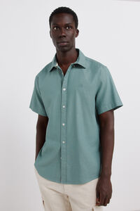 Springfield Camisa manga corta estructura bicolor