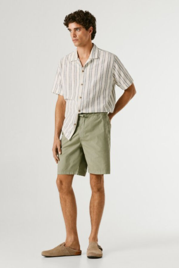 Pepe Jeans Cal&ccedil;&otilde;es em popelina bege