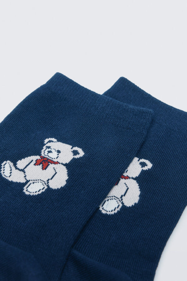 Springfield Meia longa de urso azul