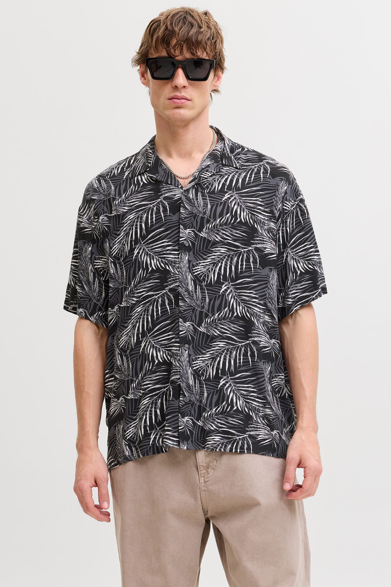 Jack & Jones Camisa relaxed fit viscosa