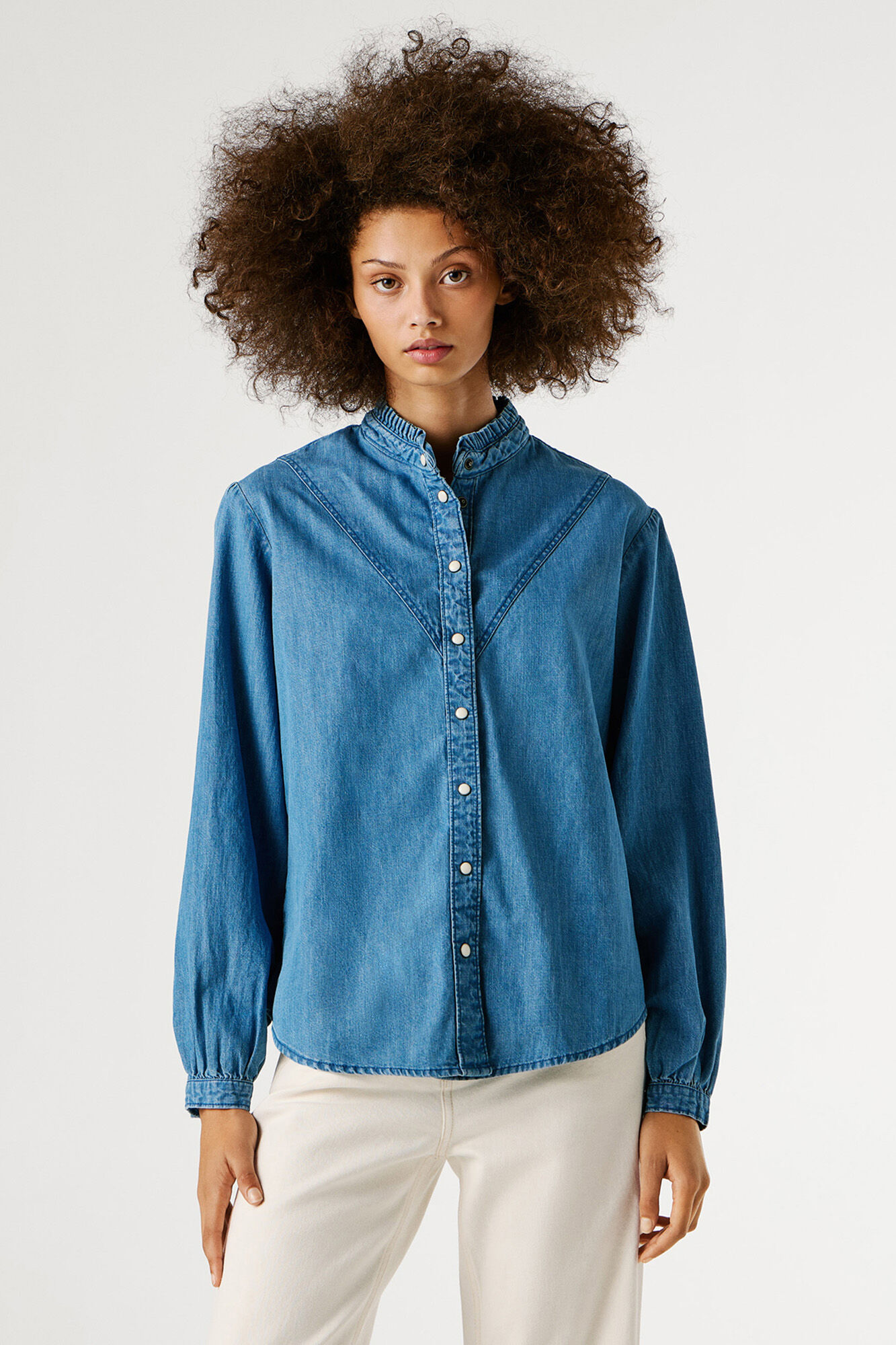 Pepe Jeans Camisa de ganga de manga comprida