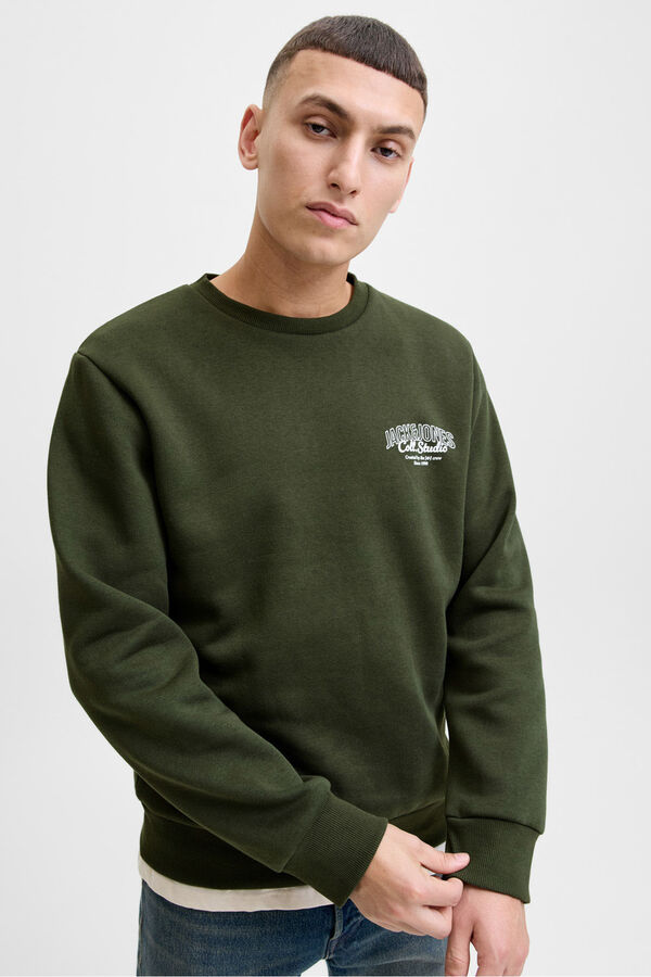 Jack & Jones Sweatshirt básico com logo  verde