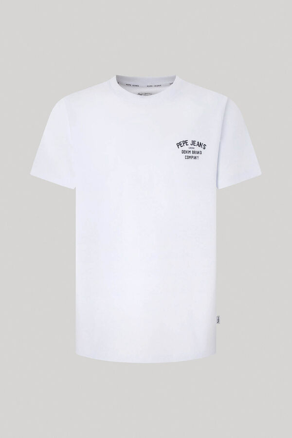 Springfield T-shirt Fit Regulares Costas Estampadas branco