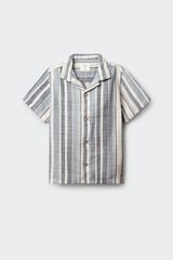 Springfield Kids Camisa de manga curta &agrave;s riscas para menino azul