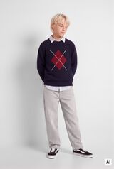 Springfield Kids Camisola jacquard crian&ccedil;a azul