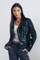 Springfield Blusão motard  preto