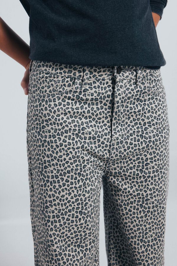 Springfield Kids culotte com estampa animal para meninas castanho