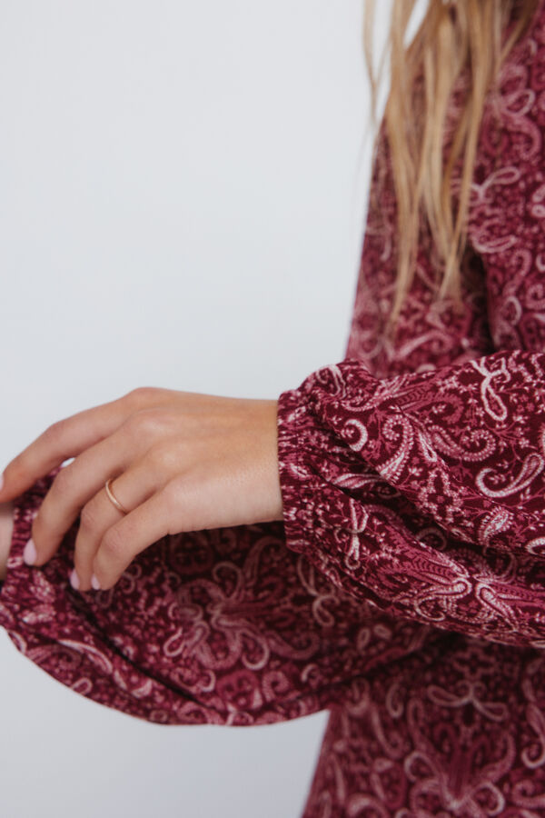 Springfield Vestido curto estampado boho estampado