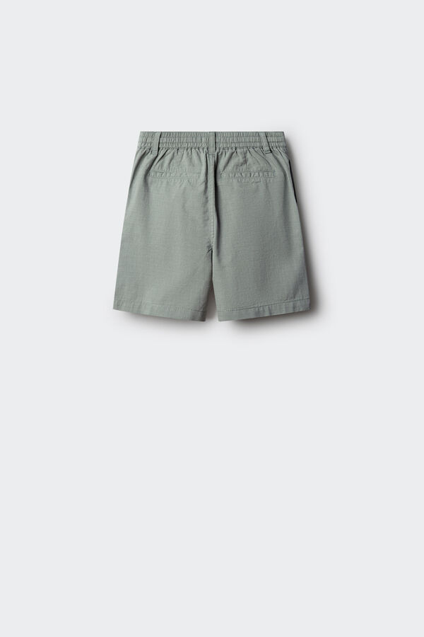 Springfield Kids Bermudas chino aos quadrados para menino verde