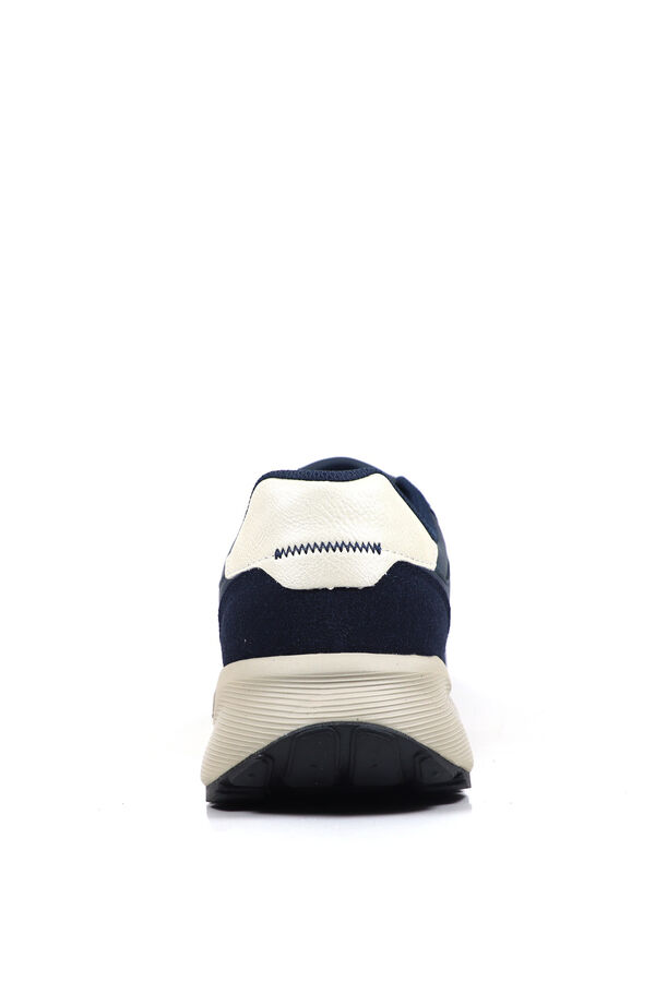 GAP Sapatilhas efeito pele logo branco