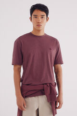 Springfield Camiseta básica melange vermelho