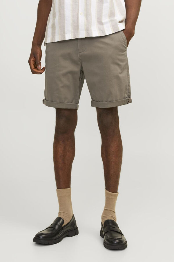 Jack & Jones Calções chino regular fit cinzento