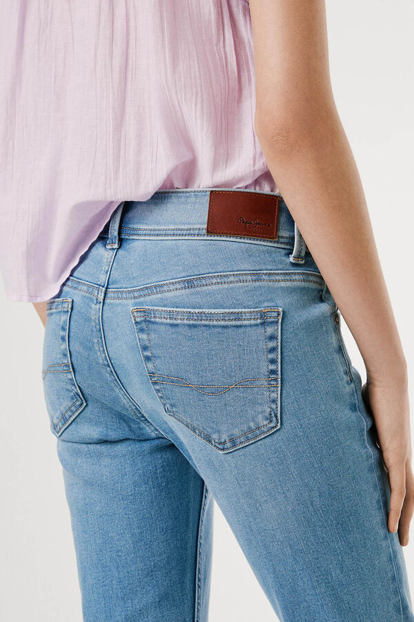 Pepe Jeans  Pantalón denim flare tiro bajo Pimlico azul
