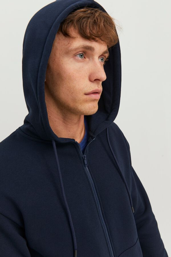 Jack & Jones Sweatshirt relaxed com capuz azul
