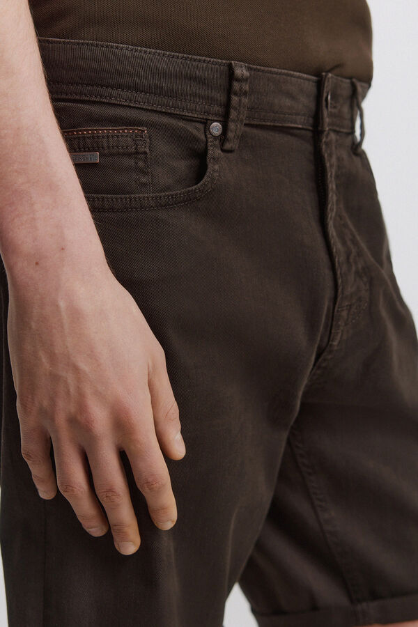 Springfield Bermudas 5 bolsos lavada slim fit cru