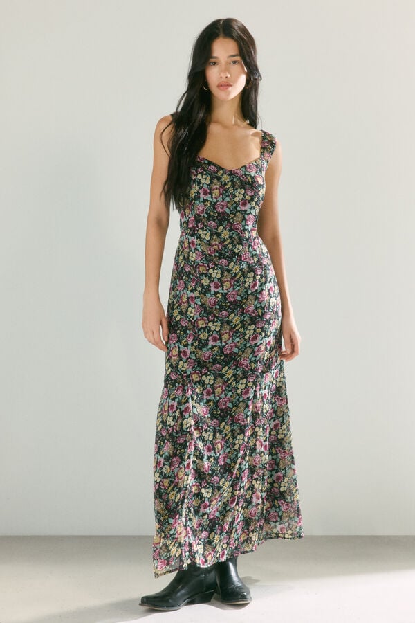 High Spirits Vestido Fleur preto