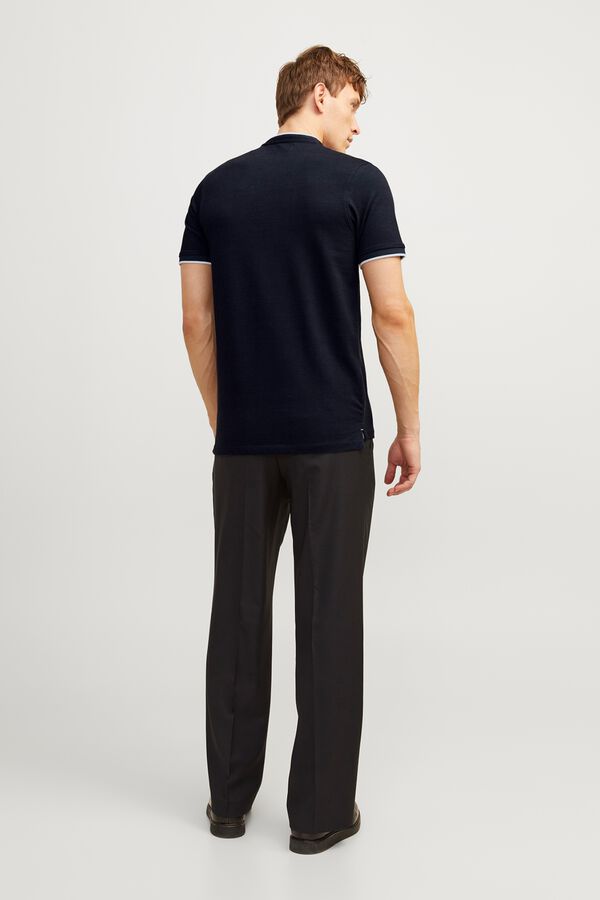 Jack & Jones Polo slim fit em algod&atilde;o azul