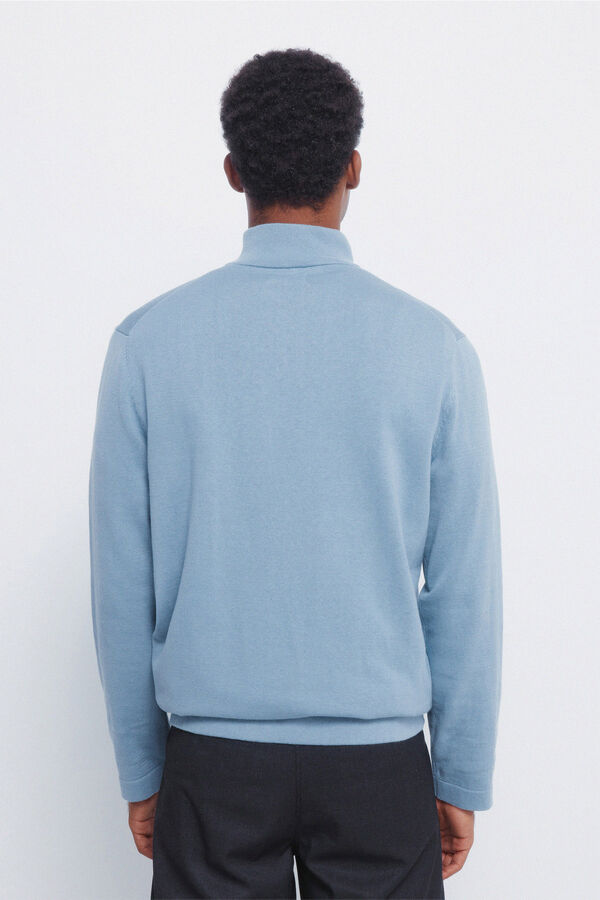 Springfield Camisola Milano com fecho-éclair azul