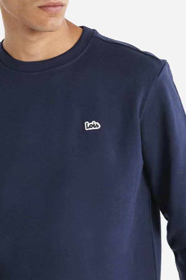 Lois Sweatshirt de gola caixa azul
