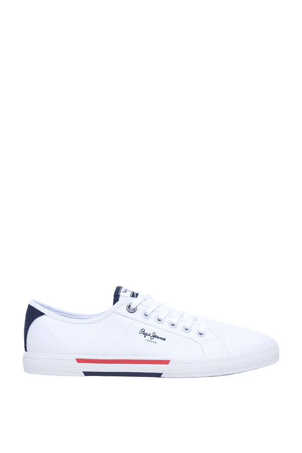 Pepe Jeans Tênis Clássicos em Sarja branco